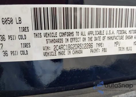 2013 Chrysler Town & Country Touring from USA, damaged, VIN 2C4RC1BG2DR512286